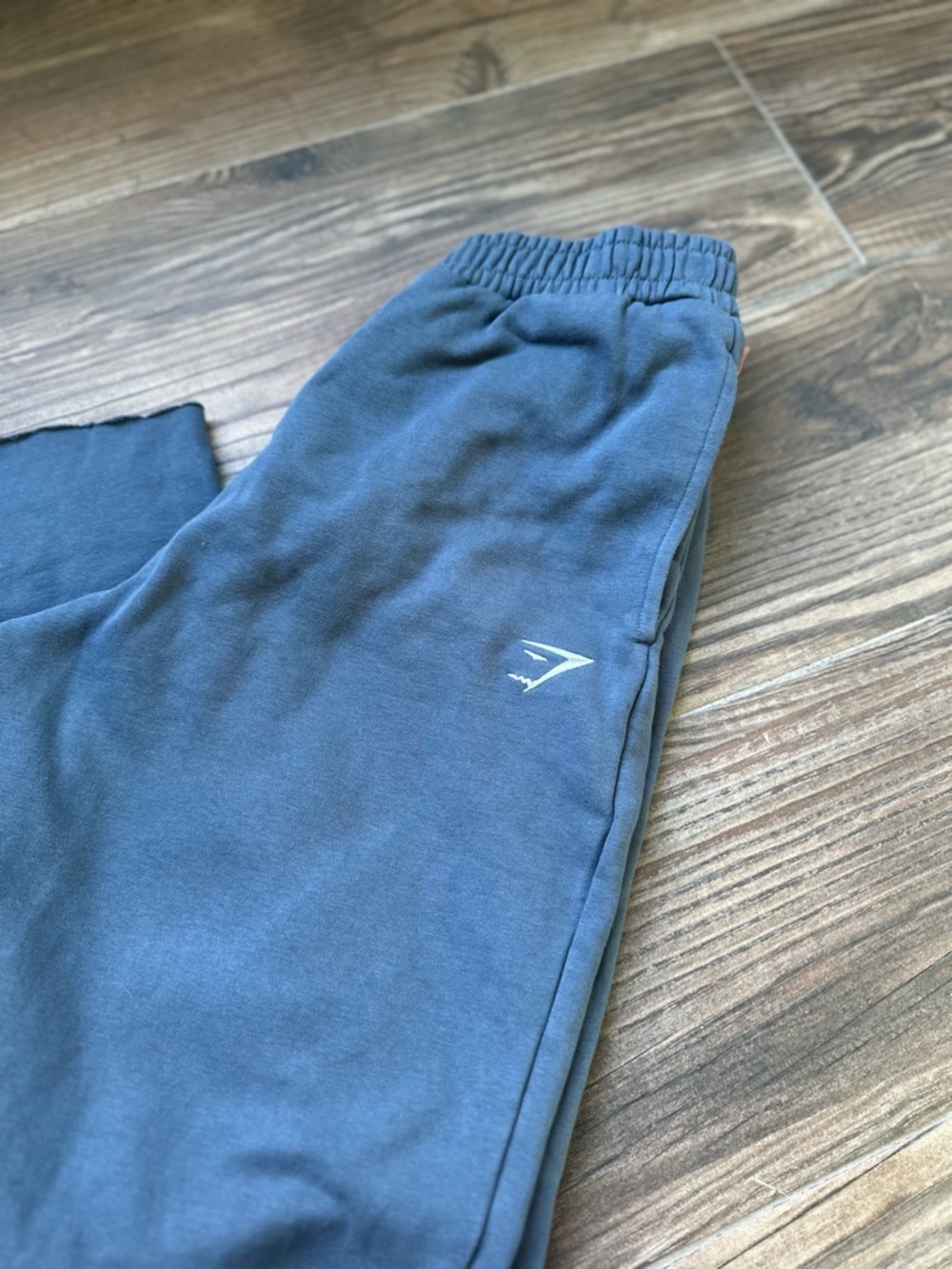 Gymshark Women's Slate Blue Track Joggers with Logo - Picture 3 of 9